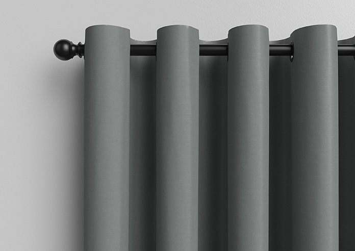 Kyoto Faux Silk, Sea Grey - Made to Measure Curtains - Image 12